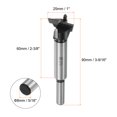 thumbnail image 2 of Unique Bargains 2 Packs 25mm (1') Tungsten Carbide Wood Hinge Drilling Forstner Drill Bit, Black, 2 of 5
