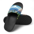 thumbnail image 4 of GZHJMY Stylish Slides for Women Men, Cartoon Japan Mount Fuji In The Afternoon Soft Flexible Slip-on Sandals Slippers, 4 of 7