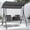 black, variant on Ataucjin 2-Person Porch Swing with Cup Holders, Pivot Storage Table & Cooler Bag, Adjustable Canopy, Black Steel Frame Outdoor Patio Swing for Backyard, Balcony & Poolside