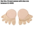 thumbnail image 2 of Unique Bargains Toe Socks Breathable Split Toe Compression Socks Non-Slip Beige 6 Pair Cotton, 2 of 7