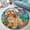 Cocker Spaniel, variant on Circle Area Rug, Cat UFO Washable Non-Slip Floor Carpet, Soft Rug for Living Room Bedroom Decor 24 Inch