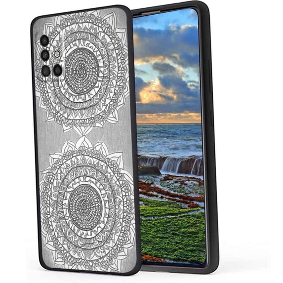 Compatible with Samsung Galaxy A71 4G Phone Case, Mandala-96 Case Men Women, Flexible Silicone Shockproof Case for Samsung Galaxy A71 4G