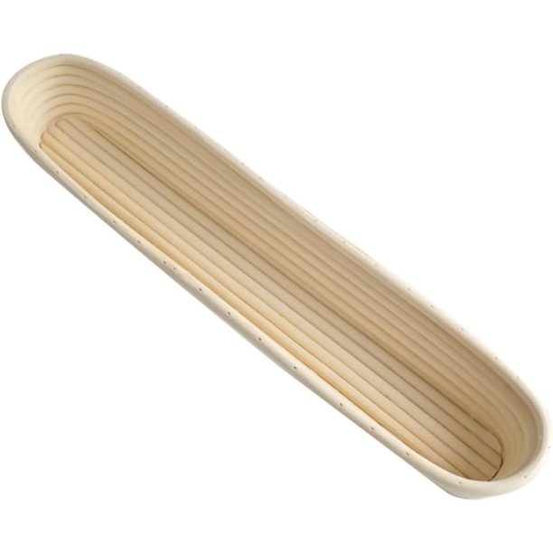 Cesta para Fermentar Pan Larga Beige de Material Sintético Reutilizable, Herramienta para Hacer Pan en Casa y Hornear Baguettes Color Aleatorio