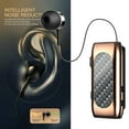 thumbnail image 3 of Écouteurs Stéréo Rétractables Bluetooth 5.2 à Clip pour Bureau Or, 3 of 8