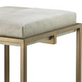 thumbnail image 4 of Home Square Modern Steel Metal Hide Counter Stool in Antique Brass - Set of 2, 4 of 4