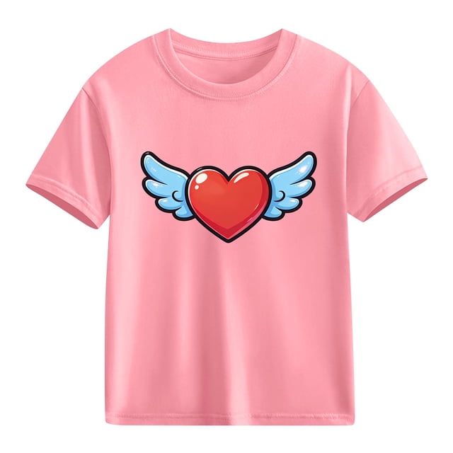 hengsof Children's Basic Short Sleeve Base T-shirt