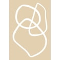 thumbnail image 2 of Uppsala Studio 11x14 White Modern Wood Framed Museum Art Print Titled - Beige Lines 03, 2 of 4
