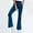 Blue, variant on Flare Jeans for Women Ladies High Waisted Stretch Wide Leg Flare Jegging, Elastic Pull-On Skinny Boot Cut Yoga Jeggings Pants with Pockets Casual Lightweight Loose Trousers Black M