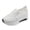 White, variant on Platform Wedge Sneakers for Women Embroidery Distressed Breathable Shoes Walking Work Chunky Shoe with Arch Support White 6.5