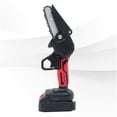 thumbnail image 1 of Handheld Electric Woodworking 4" Battery Operated 4000RPM Rechargeable Lightweight Mini Saw for Bush Tree Trimming Pruning Logging 2000mah, 1 of 7