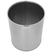 HOOWIFFY Stainless Steel Waste Basket , Stylish Small Trash Can for Car, Bathroom, Kitchen, Office, and Compact