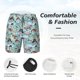 thumbnail image 3 of Fotbe pirate with funny animals Traje de Baño para Hombre – Shorts de Natación de Secado Rápido con Forro y Bolsillos-Medium, 3 of 6