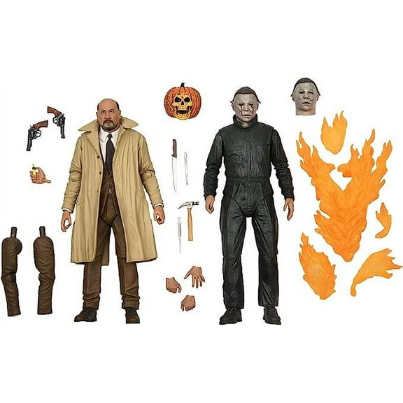 NECA - Halloween 2: Michael Myers & Dr Loomis Action Figure 2-Pack