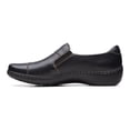 thumbnail image 3 of Clarks® Cora Harbor Women's Leather Shoes Color: Black Size: 9 WIDE, 3 of 4