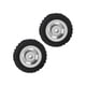 thumbnail image 3 of Estrela 2 unids/set 50mm Llanta De Goma Neumático con 4 Agujeros para AXIAL SCX24 1/24 RC Coche de Actualización PartsSilver, 3 of 8