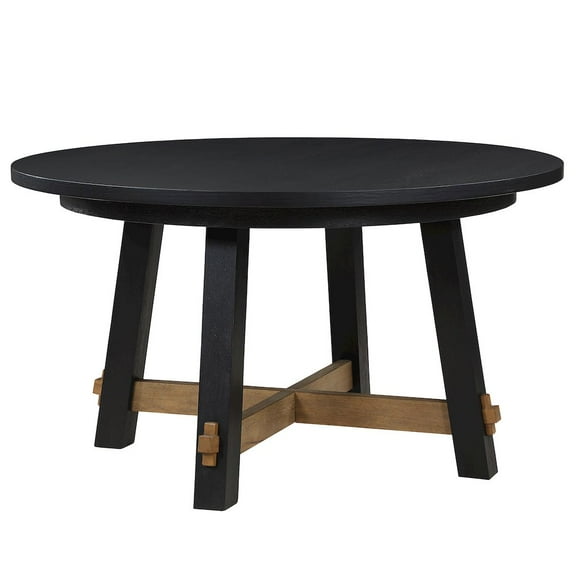 Steve Silver Aubrey Black 5pc Round Dining Set