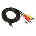 thumbnail image 3 of Toma de audio / video auxiliares satelites auxiliares a 3-RCA Cable de PVC de PVC del cable AUX (6 pies), 3 of 6