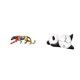 thumbnail image 1 of Escultura de panda caminando, adorno, figura decorativa, reloj de pared, animal, resina, tablero de densidad, vidrio, ideal para regalar, decoración d, 1 of 8