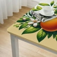 thumbnail image 4 of BANET Rectangle Tablecloth Fresh Orange Tropical Citrus Fruit Modern Table Cloth Picnic Vinyl Fabric Linen Table Cover for Kitchen Dining Room Party Decor White, 4 of 7