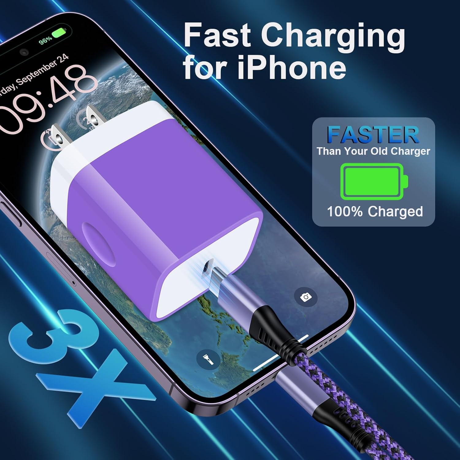 NeoMart Type C Phone Fast Charger for Samsung Galaxy Z Flip7 FE 7 6 5 4 3 Z Fold7 6 5 4 A16 5G A15 A35 A25 A55 A56 S25 Ultra S24 S23 S22 S21,9a,9 Pro XL Fold,9,8,Wall Charger Cube USB C Cable 6FT