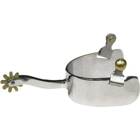 Showman Stainless Steel Wide Band Spurs