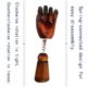thumbnail image 5 of Modelo de mano de madera yangjietf, mano modelo para dibujo, femenina, 5 of 6