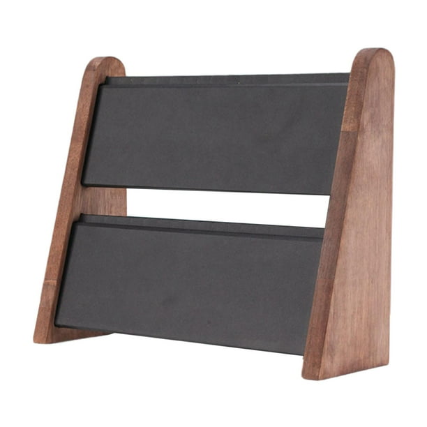 Soporte para joyas, soporte para collares, soporte para collares de madera, organizador de collares para Negro