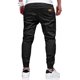thumbnail image 2 of Pantalones de chándal casuales para hombres - Pantalones cargo de algodón con cordón para caminar Pista de jogging de sarga JAMW Sencillez, 2 of 5