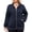 0081Navy Blue, variant on Women's Plus Size Fall Bomber Jacket, Lightweight Casual Zip-Up Outerwear with Pockets