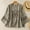 Gray, variant on Boho Embroidered Tops for Women Long Sleeve Loose Fit Blouses Ethnic Peasant Shirts Casual Tunic