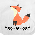 thumbnail image 4 of Inktastic Fox for Girls Woodland Animal Girls Baby Bib, 4 of 4