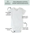 thumbnail image 3 of Honest Baby Clothing Baby Boy or Girl Gender Neutral Organic Cotton Short Sleeve Bodysuits, 3 Pack (Preemie-24 Months), 3 of 7