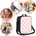 thumbnail image 5 of Zufioo Rabbit And Cherry Insulated Lunch Bag,600D Polyester Oxford Fabric, Leakproof & Reusable Lunch Tote, Adjustable Shoulder Strap,Food Freshness Keeper with Utensils, 5 of 7