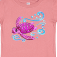 thumbnail image 4 of Inktastic Cute Pink Sea Turtle Boys or Girls Baby T-Shirt, 4 of 5
