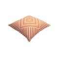 thumbnail image 3 of TreeWool (Pack of 2) Kaleidoscope Accent Decorative Square Cotton Throw Pillow Covers (22" x 22", Orange), 3 of 6
