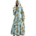 thumbnail image 5 of Wehilion Oversized Blanket Hoodie,Adult Snuggle Fleece Wearable Blanket Fluffy Giant Hooded Sweatshirt,Adult 140cm Leght, 5 of 7