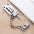 thumbnail image 3 of Door lock, door lock with chain, silver, 3 of 5