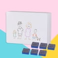 thumbnail image 3 of 6pcs Mini Portable Desktop Whiteboard Erasable White Board Plan Board Message Board with 6pcs Whiteboard Eraser, 3 of 8