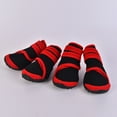 thumbnail image 4 of Pet Dog Shoes Puppy Waterproof Anti-slip Rain Shoes Winter Warm Dog Snow Boots Footwear for Large Dogs Outdoor Pet Dog Supplies,L,Red, 4 of 13