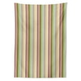 thumbnail image 3 of Ambesonne Stripes Tablecloth Rectangular Table Cover, Pastel Colored Bands, 60"x84", Multicolor, 3 of 4