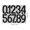 thumbnail image 2 of IBASETOY 4PCS House Number Sticker Black Vinyl Adhesive for Porch Pillars, 2 of 6