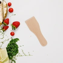 QIFULL Khaki Wood Spatula Set Wooden Spatulas 4Pcs for Cooking and Spreading