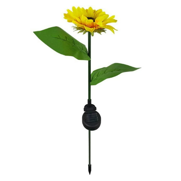 Solar Lights Outdoor Garden Decor - with 10 Sunflower Lights, Waterproof Solar Outdoor Lights Auto ON/Off Solar Decorative Lights for Garden, Patio, Backyard