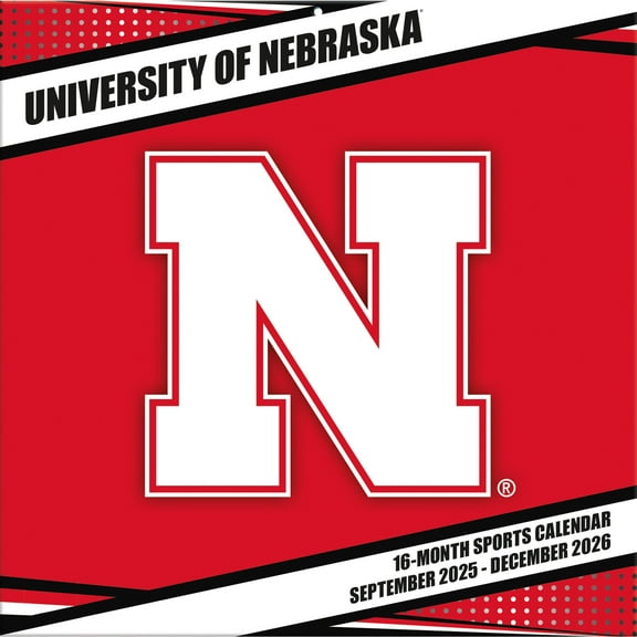 Nebraska Cornhuskers 2026 16M Turner Wall Calendar - Pf