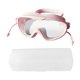 thumbnail image 3 of Gafas de natación, gafas de natación antivaho, correa de silicona ajustable, visión clara Rosa, 3 of 9