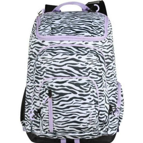Embark Embark Jartop Elite 19" Backpack Black Zebra & Purple Trim