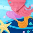 thumbnail image 4 of SYNPOS Baby Kids Bath and Beach Hooded Towel Wrap, 24" x 48", Mermaid, 4 of 6
