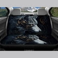 thumbnail image 4 of Pzuqiu Cool Wolf Seat Covers Full Set Breathable Front and Rear Split Bench for Cars Anti-Slip Back Fabric All-Season Protection Automotive Seat Covers Fit for Most Cars, 4 of 7