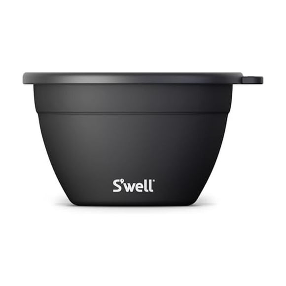 S'well - Stainless Steel Salad Bowl Kit, Comes with 2oz Mini Canister and Removable Tray for Organization, Leakproof, Easy to Cle