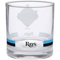 thumbnail image 2 of Tampa Bay Rays Banded Rocks Glass, 2 of 2